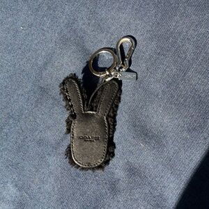 Coach X Gary Baseman Key Fob Emmanuel Hare Ray Shearling Leather combo 64763